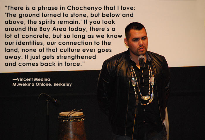 Vincent Medina of the Muwekma Ohlone tribe in Berkeley