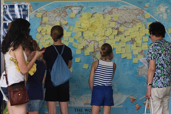 Visitors Put Their Languages on the Map