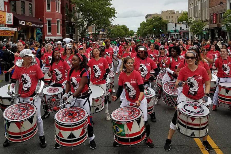 Batala is an all-female Afro-Brazilian percussion ensemble in Washington, D.C.