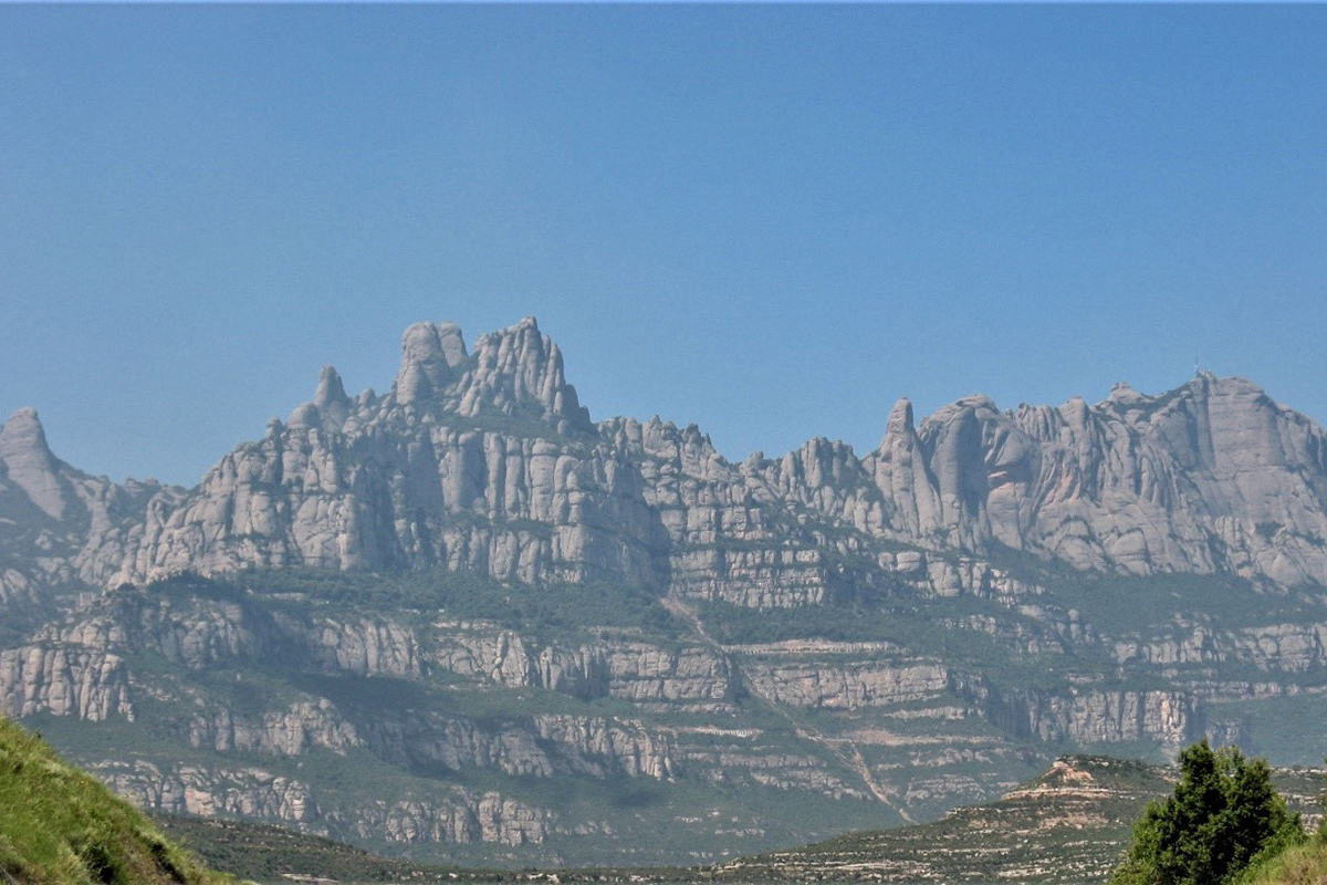 Montserrat mountain from Castellbell i el Vilar