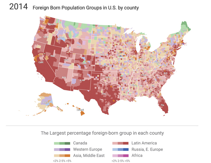 Discover Immigration Trends with Social Explorer Maps