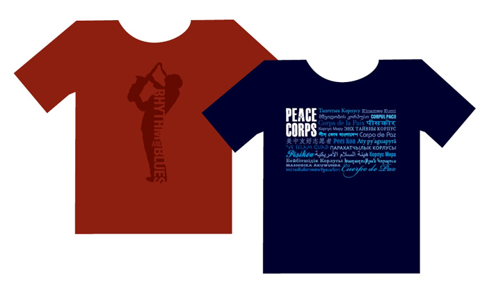 R&B and Peace Corps T-Shirts