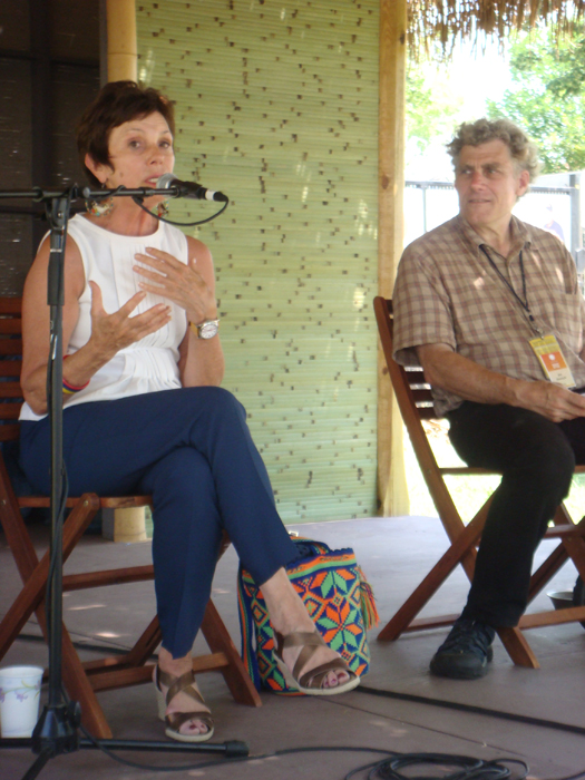 Maureen Orth and Peace Corps program curator Jim Deutsch