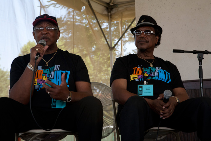 Bill Myers and Gerald Hunter of the Monitors talk about their experiences at the R&B Session Stage.