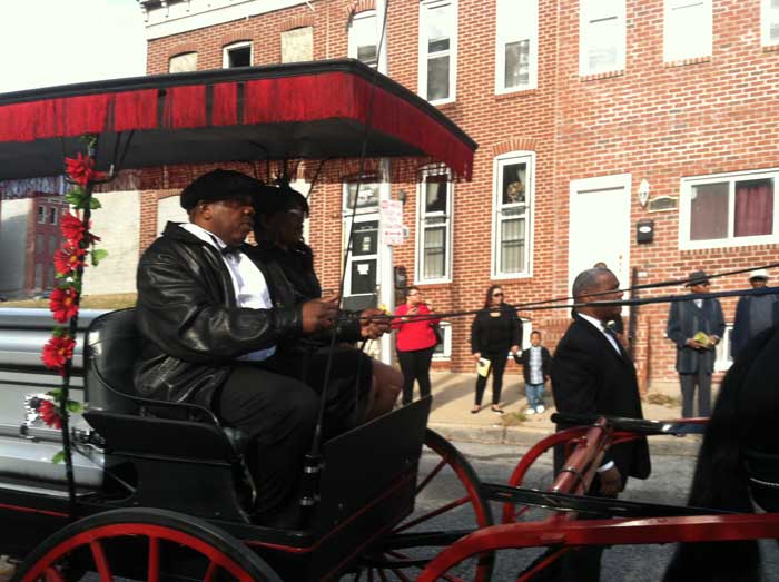 The driver of the wagon is Anthony "Frog" Savoy, an old associate of Teeth. Photo by James C. Early