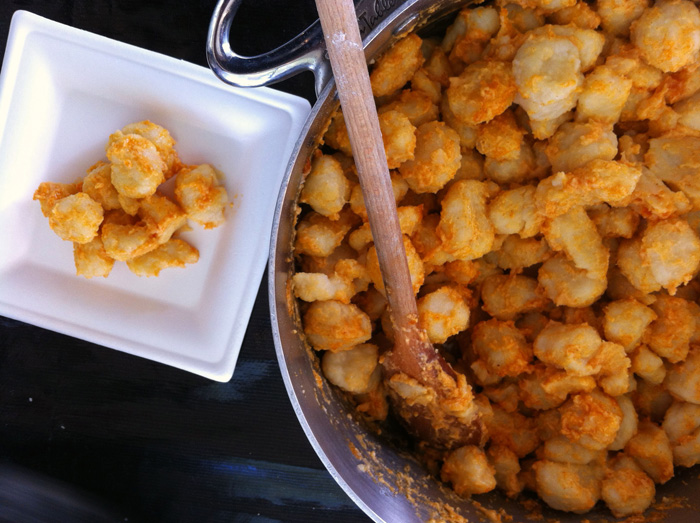 Freshly made krumpli gombóc. Photo by Lili A. Kocsis
