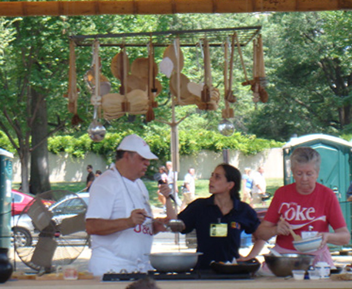 Jaime Otero Llanos (left) and his sister Celmira Otero (right) are well known cooks in Cali.