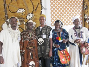 L to R: Issa Téssougué, Baba Berthé, Moussa Fofana, Oumar Cissé, and Hamadoun (Simbè) Sankaré.