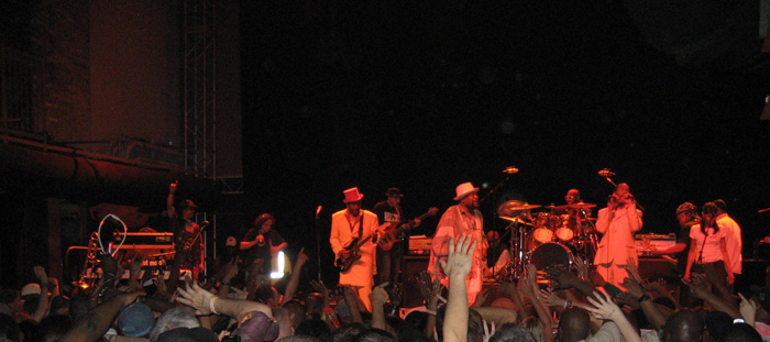 George Clinton performs at a recent concert in Baltimore, Maryland.