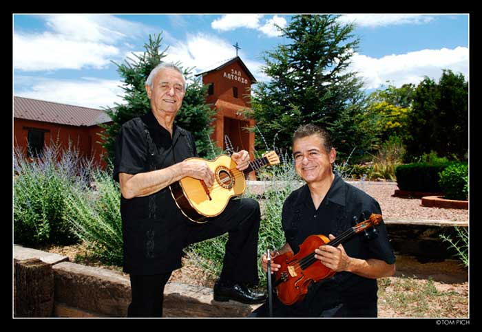 This portrait of Roberto and Lorenzo Martínez was taken to commemorate their recognition as National Heritage Fellows by the National Endowment for the Arts in 2003. Photo by Tom Pich