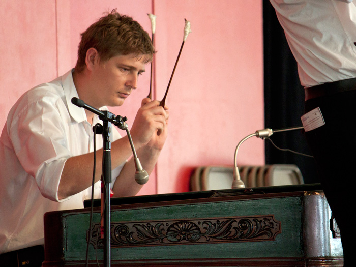 Fazakas Albert performs on the cimbalom at the 2013 Smithsonian Folklife Festival. Photo courtesy of the Ralph Rinzler Folklife Archives