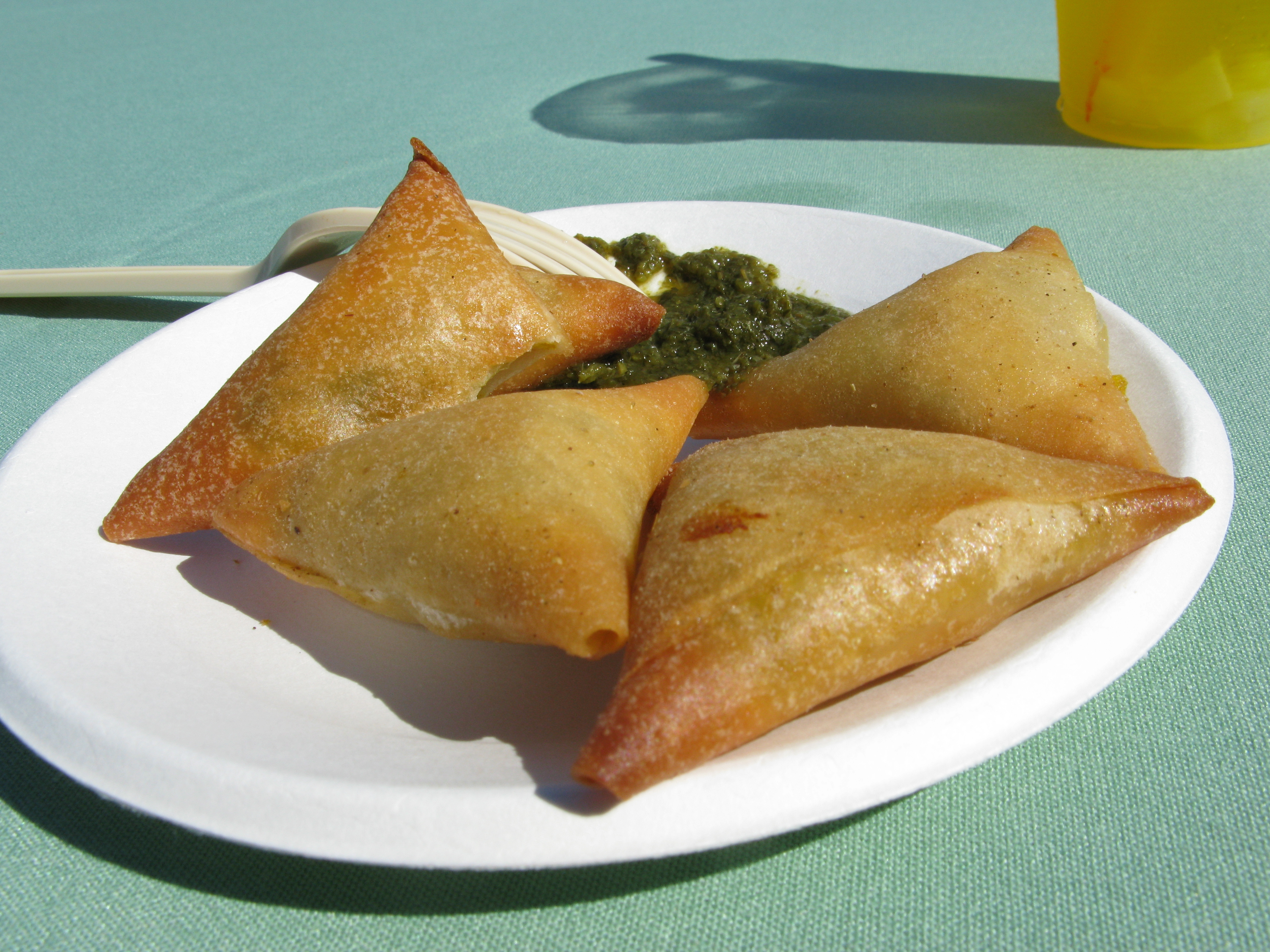 Samosas. Photo by and courtesy of Flickr user Okayryan