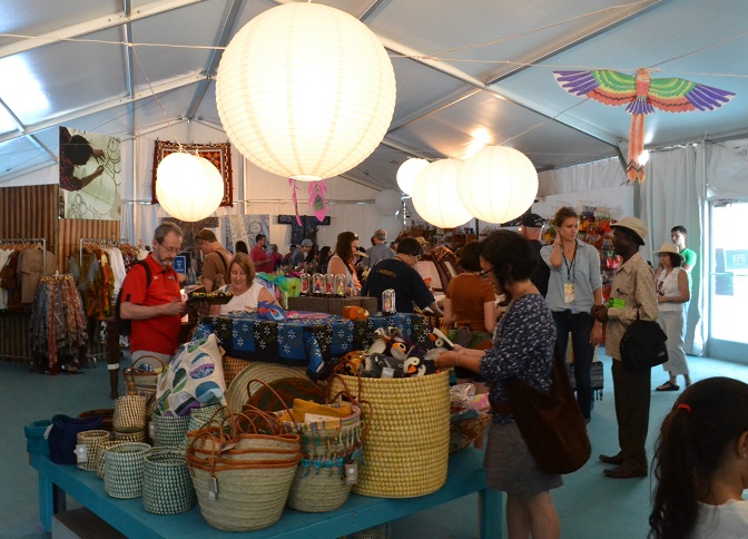 The Folklife Festival Marketplace, located in front of the National Museum of American History.