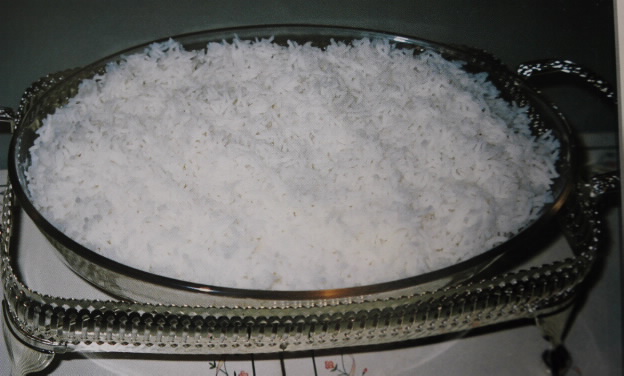Coconut rice. Photo by and courtesy of Fatma Ali Busaidy