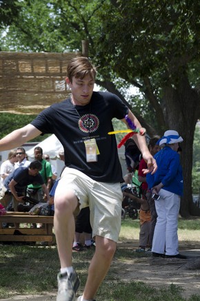 Coby Friedman hones his skills in the People’s Park.