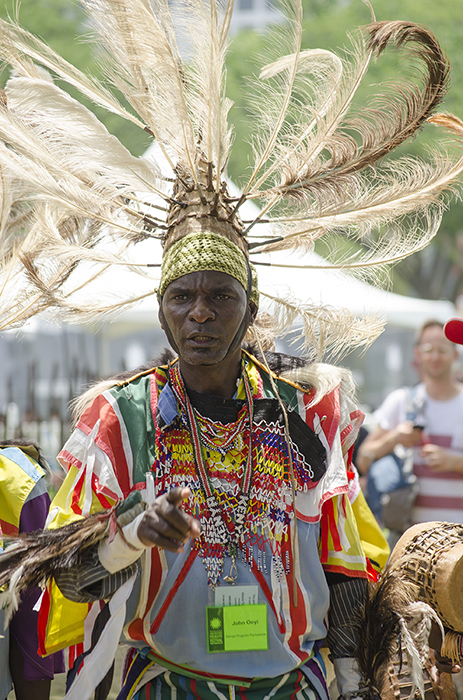 John Ooyi of the Ramogi Dancers.