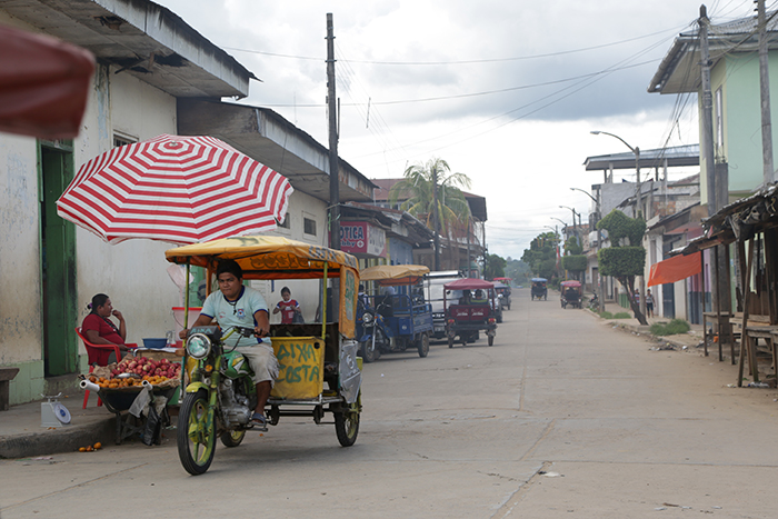 Mototaxi in the street. Photo by Cristina Diaz-Carrera