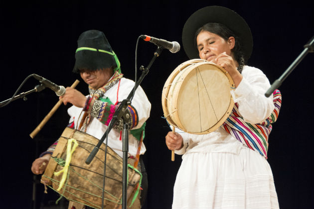 Quinua farmers and musicians perform in the Ayacucho Carnaval. Photo by Michelle Arbeit, Ralph Rinzler Folklife Archives