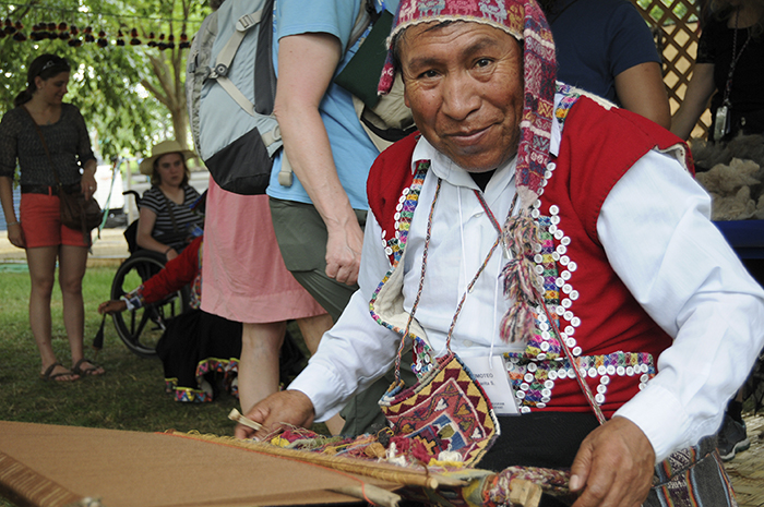 Timoteo Ccarita Sacaca at the 2015 Folklife Festival. Photo by Joe Furgal, Ralph Rinzler Folklife Archives