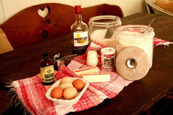 Ingredients for the gâteau Basque. Photo by SarahVictoria Rosemann 