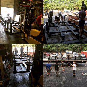 The Frontoia load-out at the Folklife warehouse. Photo by Whitney Brown