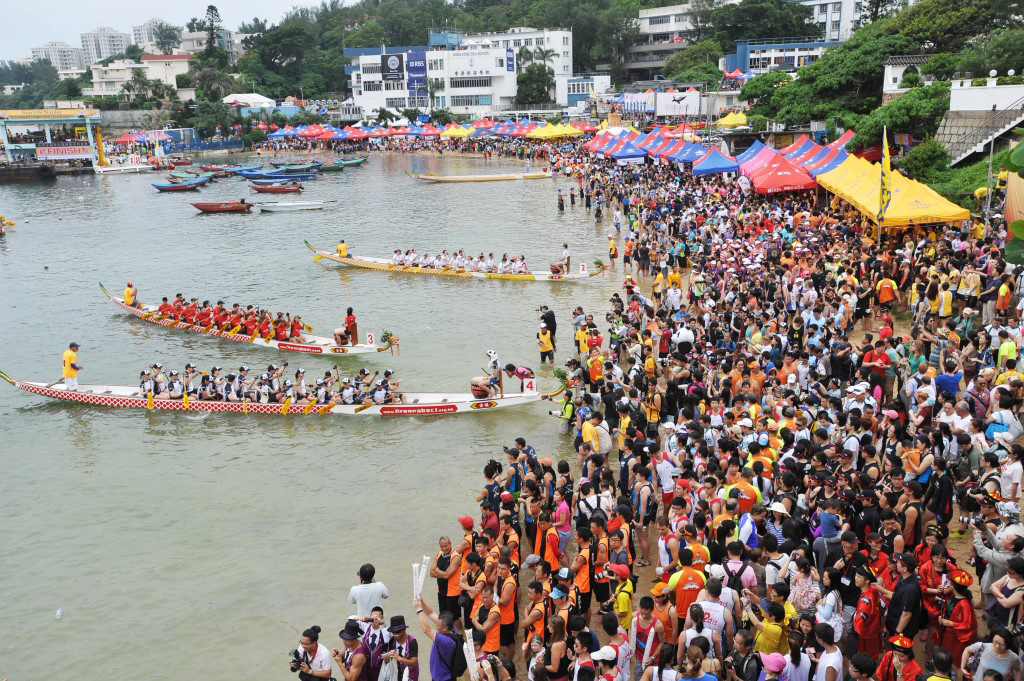 Dragon Boat competition in Hong Kong.