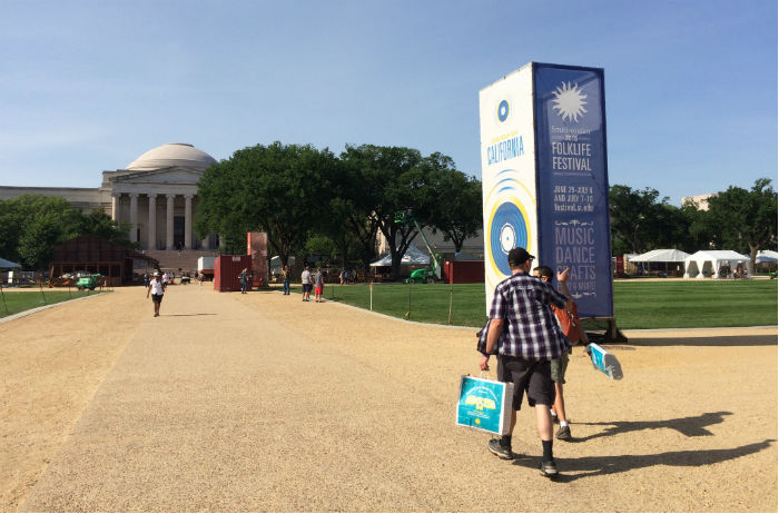 The Festival grounds are between Fourth and Seventh streets on the National Mall. Photo by Kyle Baker